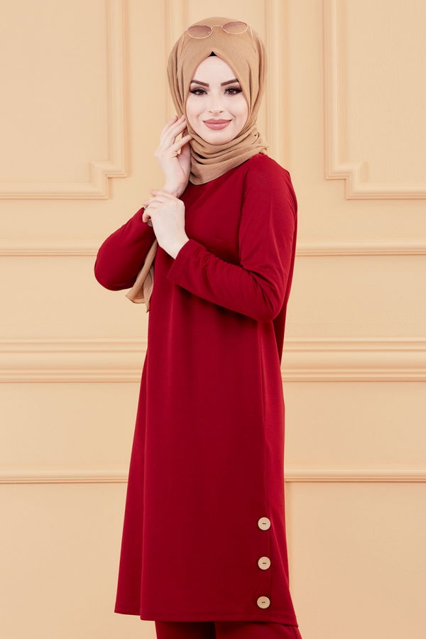 TUNIK PANTOLON Bordo - 3516