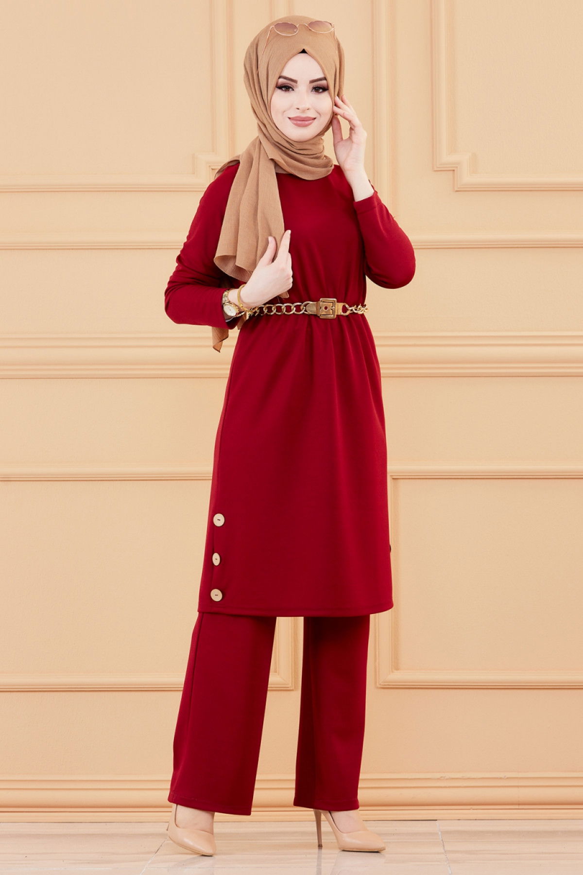 TUNIK PANTOLON Bordo - 3516