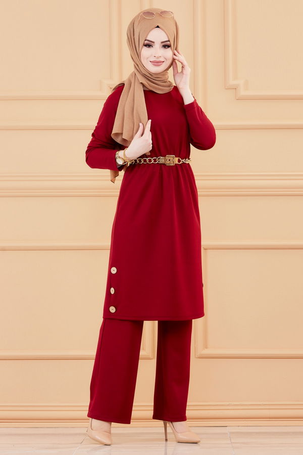 TUNIK PANTOLON Bordo - 3516