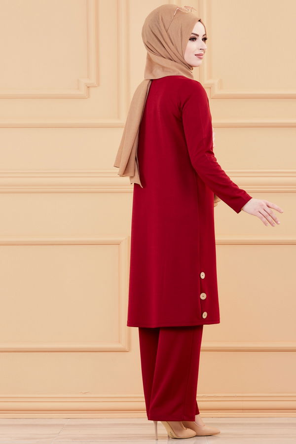 TUNIK PANTOLON Bordo - 3516