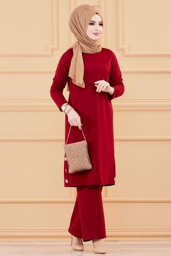 TUNIK PANTOLON Bordo - 3516
