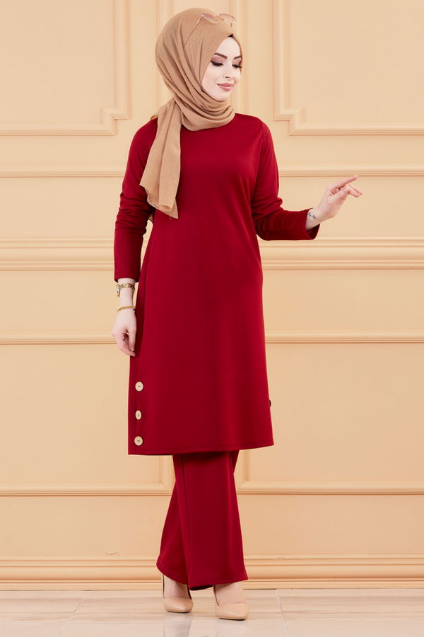 TUNIK PANTOLON Bordo - 3516