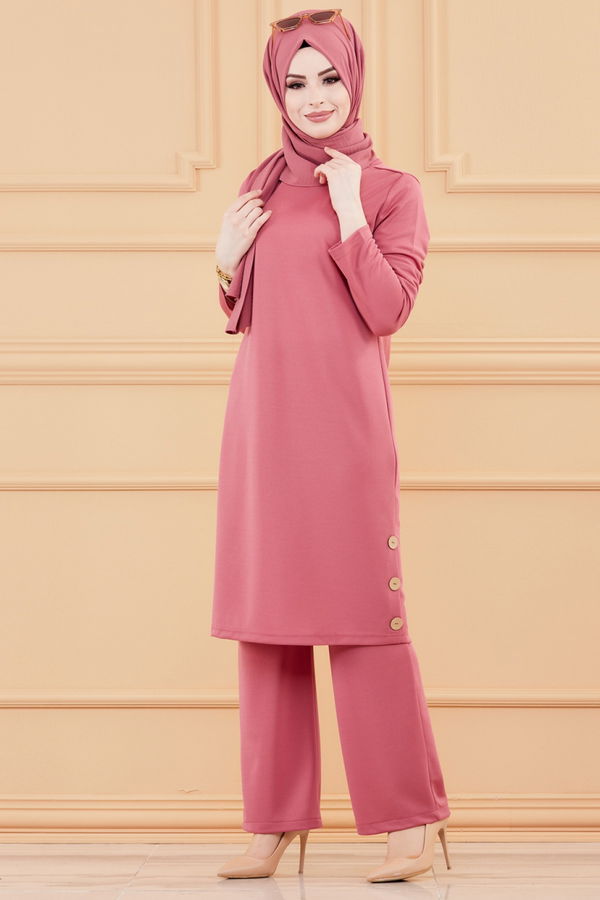 TUNIK PANTOLON Pembe - 3516 PEMBE
