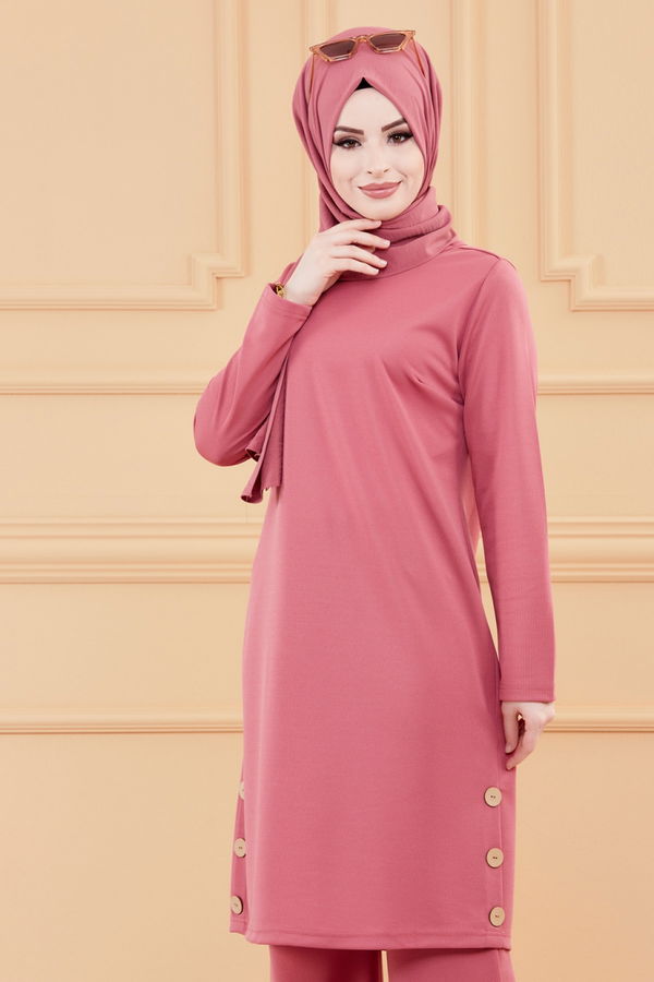 TUNIK PANTOLON Pembe - 3516 PEMBE