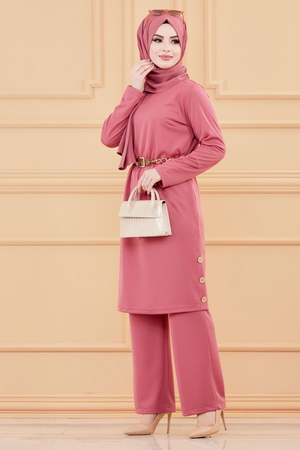 TUNIK PANTOLON Pembe - 3516 PEMBE
