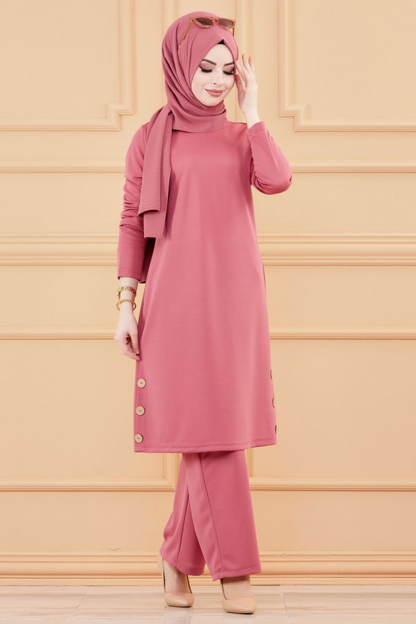 TUNIK PANTOLON Pembe - 3516 PEMBE