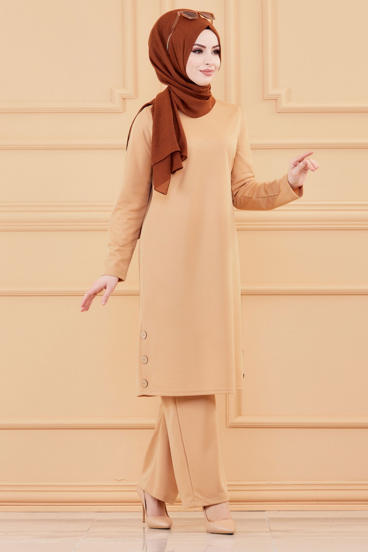 TUNIK PANTOLON Vizon - 3516