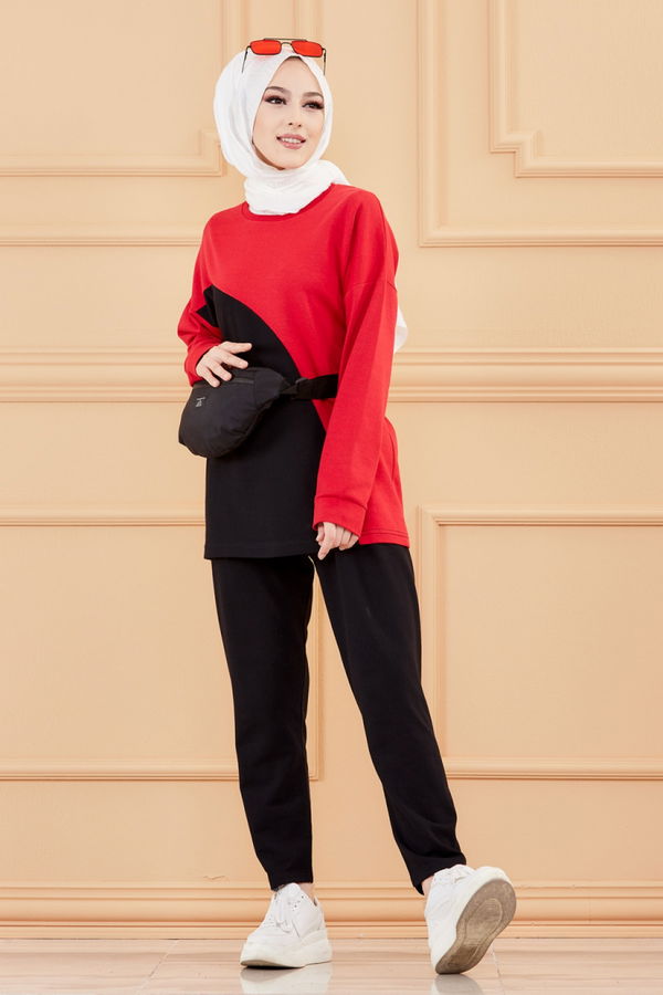 TUNIK PANTOLON Kırmızı - 8724 Kırmızı