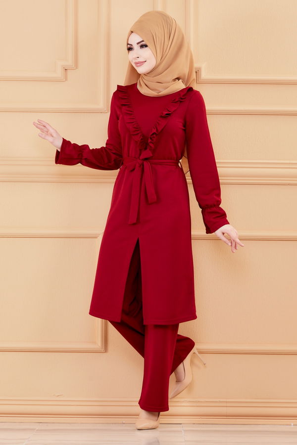 TUNIK PANTOLON Bordo - 3513 BORDO