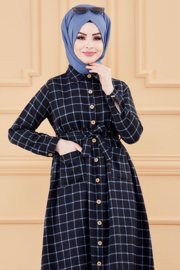 Elbise Lacivert - 3301 LACİVERT
