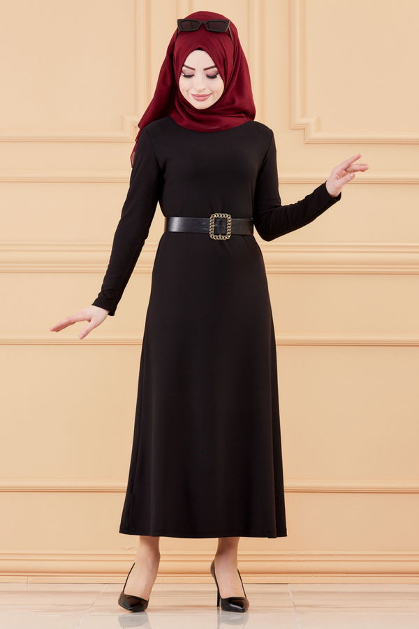 Elbise Siyah - 8675 SİYAH