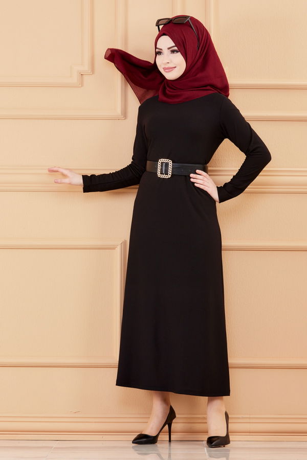 Elbise Siyah - 8675 SİYAH