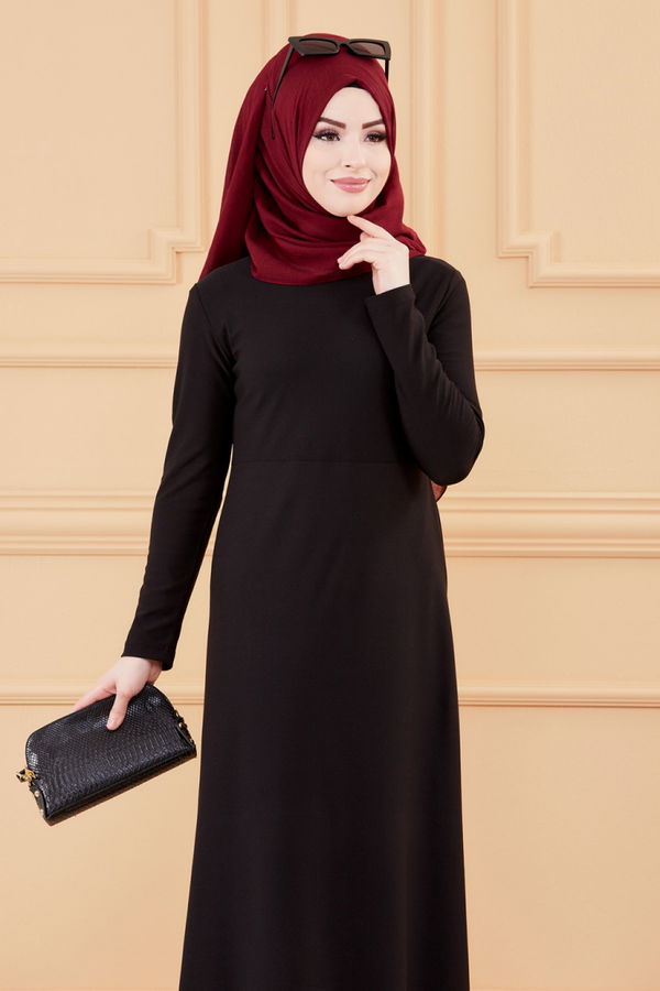 Elbise Siyah - 8675 SİYAH