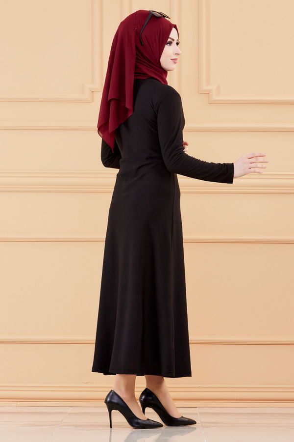 Elbise Siyah - 8675 SİYAH