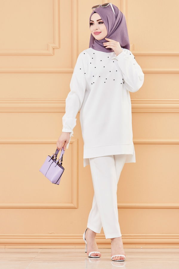 TUNIK PANTOLON Beyaz - 3502