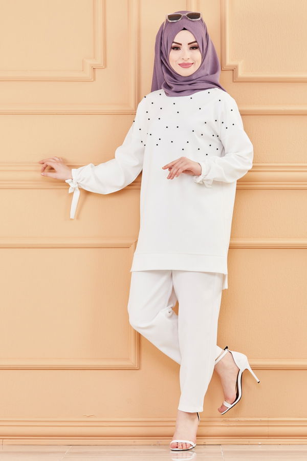 TUNIK PANTOLON Beyaz - 3502