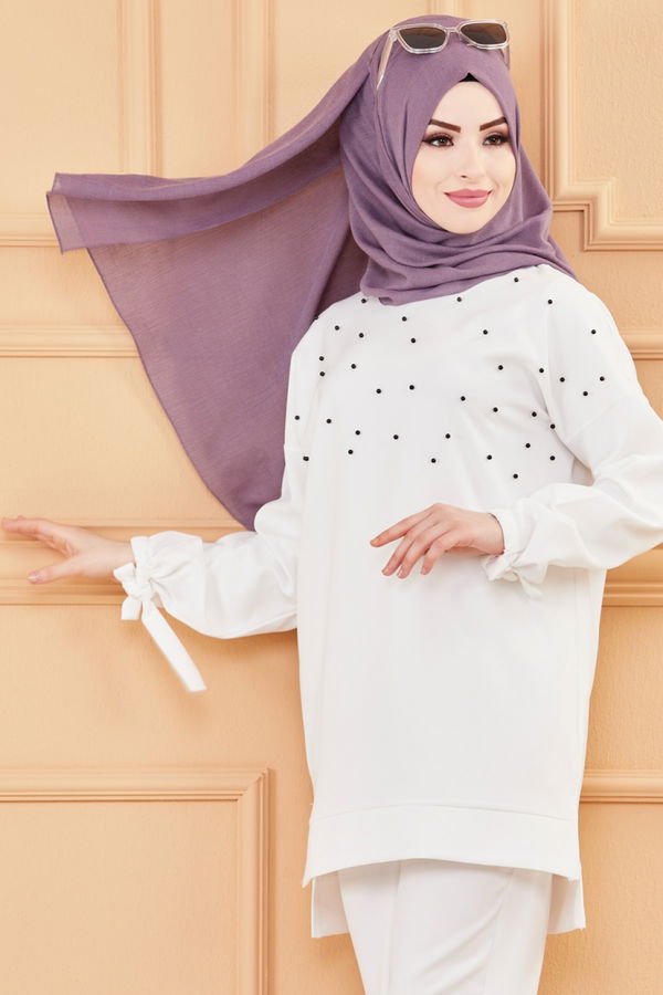 TUNIK PANTOLON Beyaz - 3502