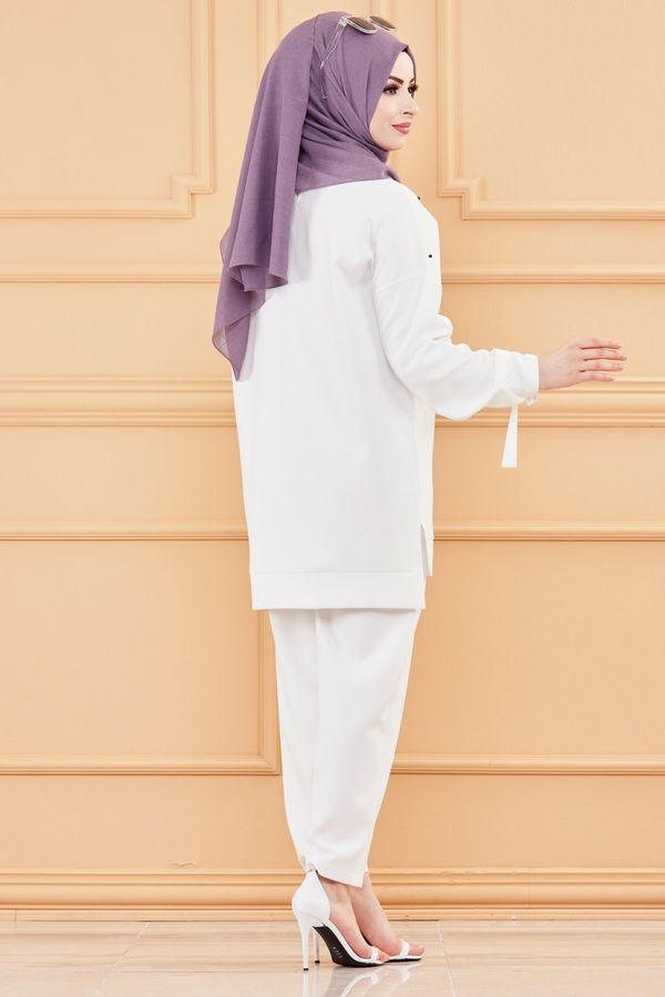 TUNIK PANTOLON Beyaz - 3502