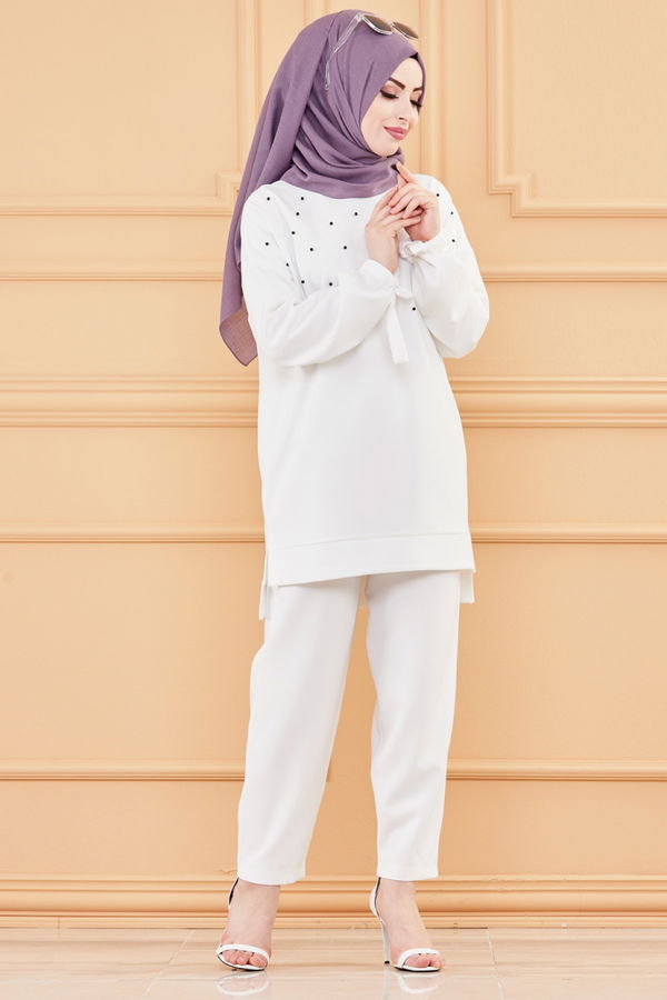 TUNIK PANTOLON Beyaz - 3502