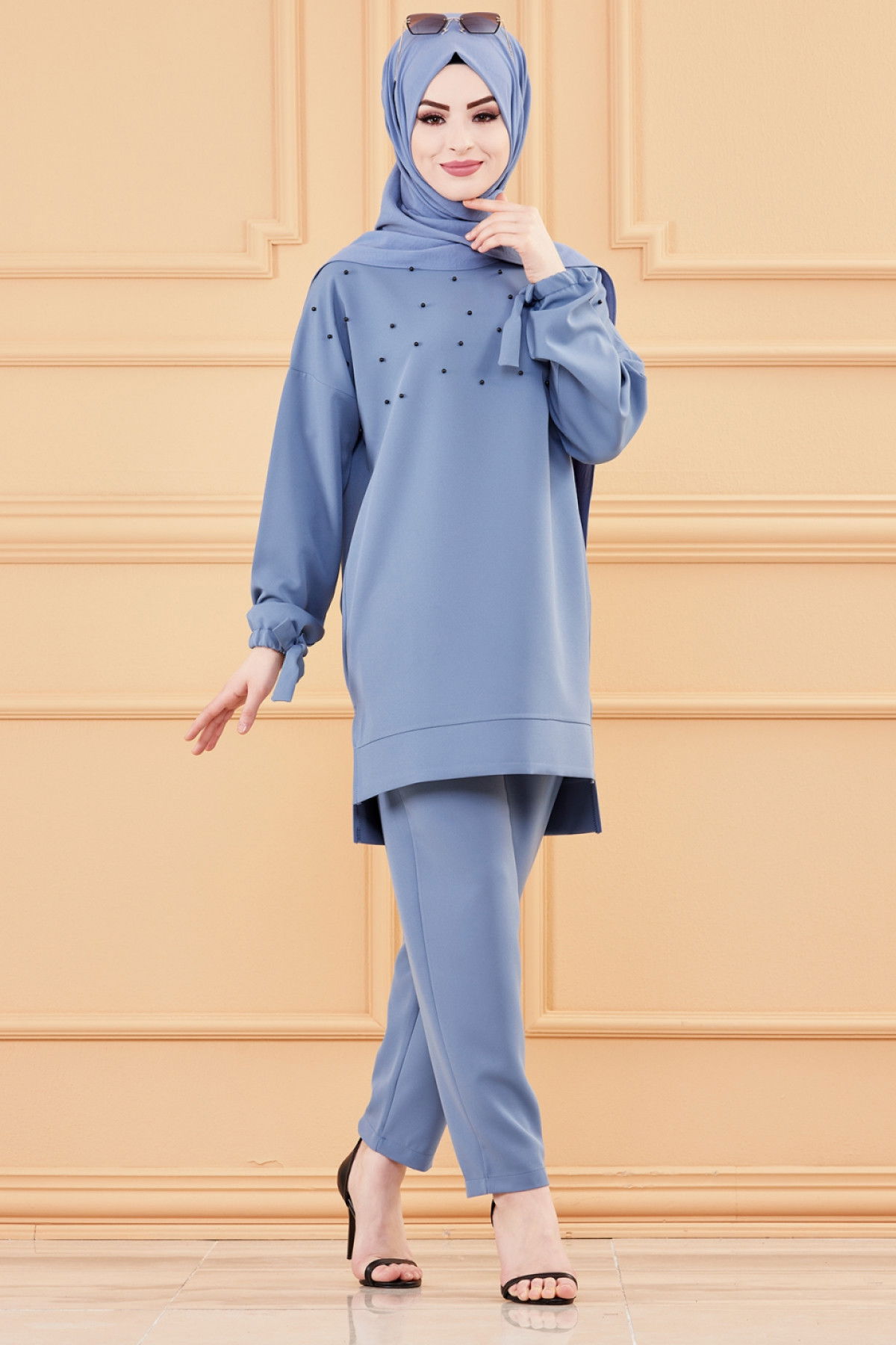 TUNIK PANTOLON Mavi - 3502