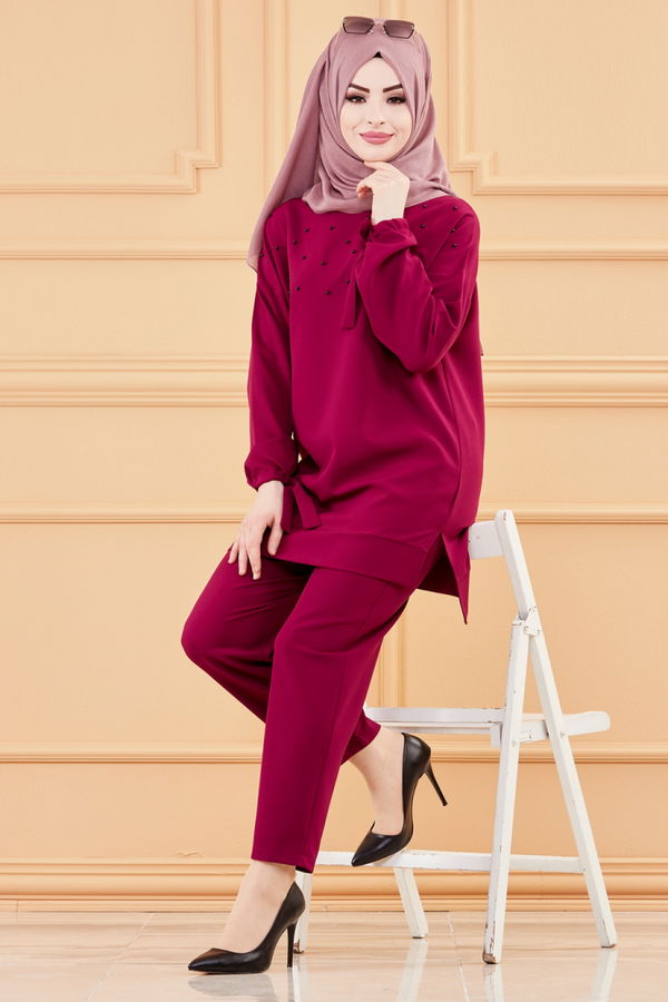 TUNIK PANTOLON Mürdüm - 3502