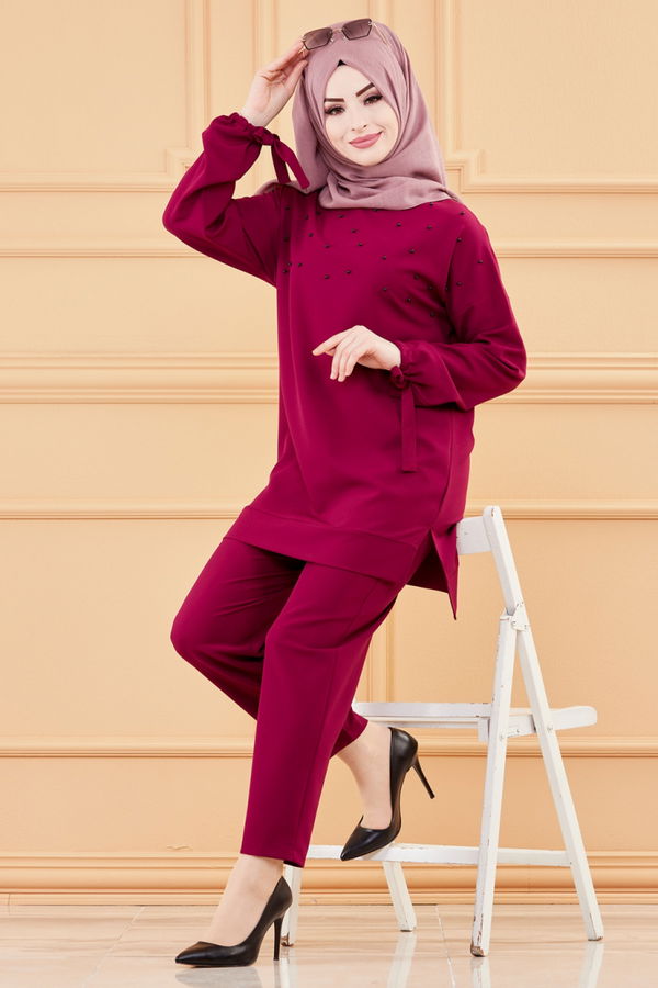 TUNIK PANTOLON Mürdüm - 3502