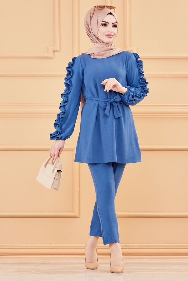 TUNIK PANTOLON Mavi - 20003 MAVİ