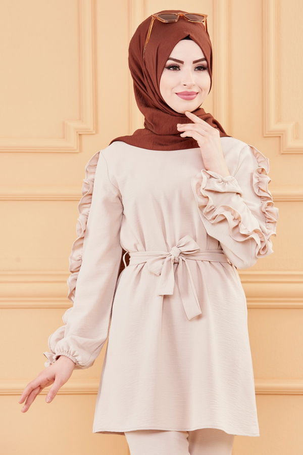 TUNIK PANTOLON Bej - 20003 BEJ