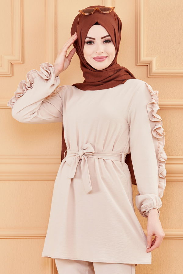 TUNIK PANTOLON Bej - 20003 BEJ