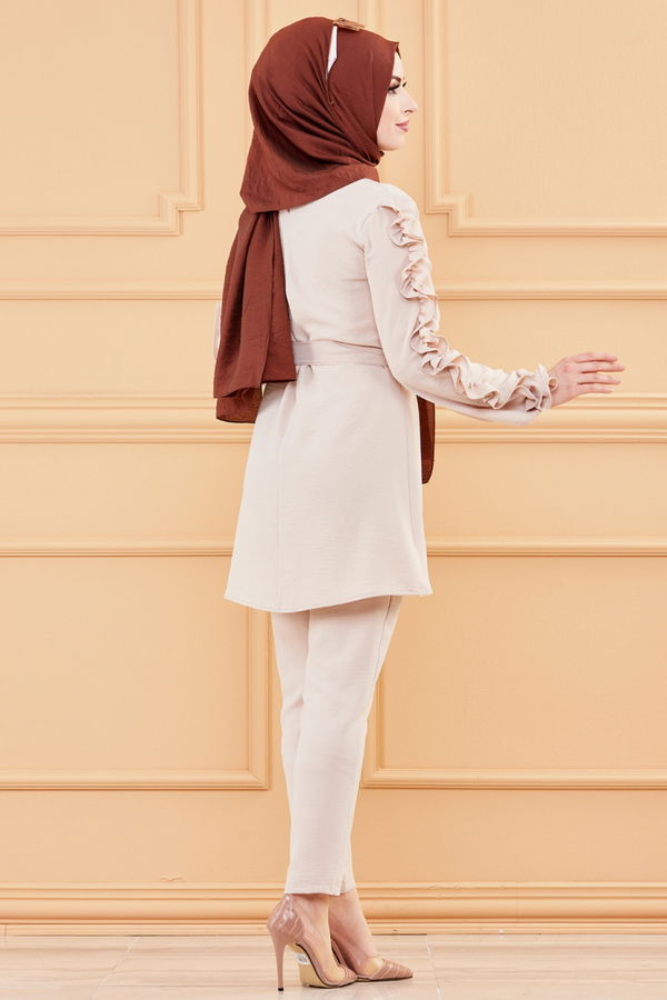 TUNIK PANTOLON Bej - 20003 BEJ