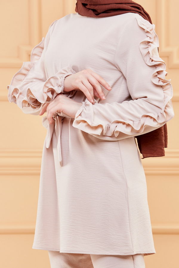 TUNIK PANTOLON Bej - 20003 BEJ