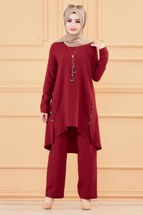TUNIK PANTOLON Bordo - 3528 BORDO