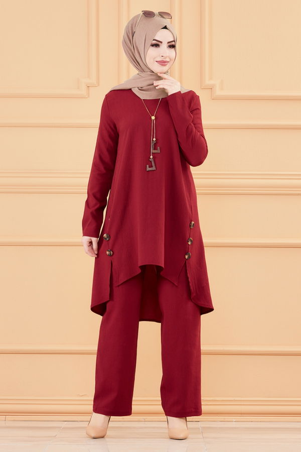 TUNIK PANTOLON Bordo - 3528 BORDO