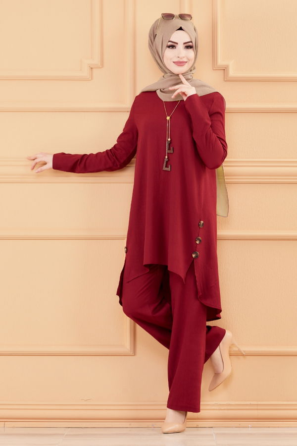 TUNIK PANTOLON Bordo - 3528 BORDO