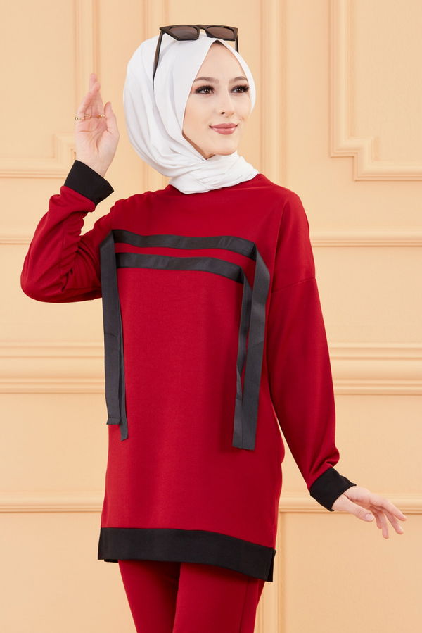 TUNIK PANTOLON Bordo - 3375 BORDO