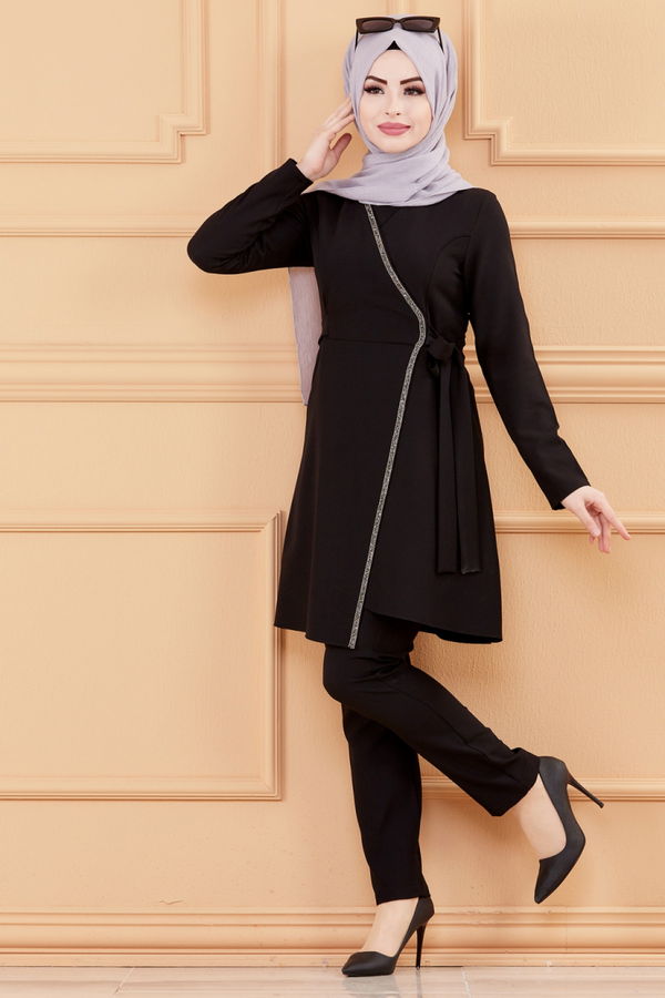 TUNIK PANTOLON Siyah - 20028 SİYAH