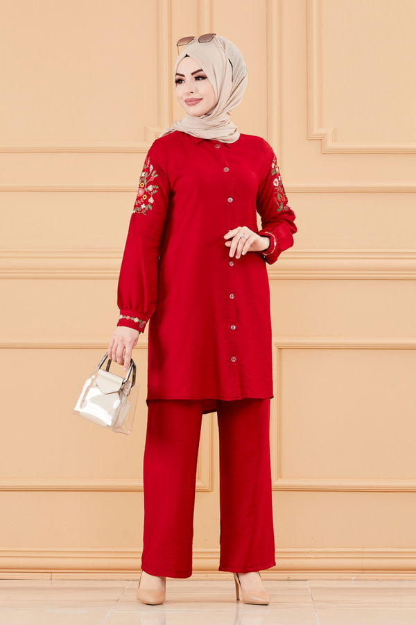 TUNIK PANTOLON Bordo - 3542