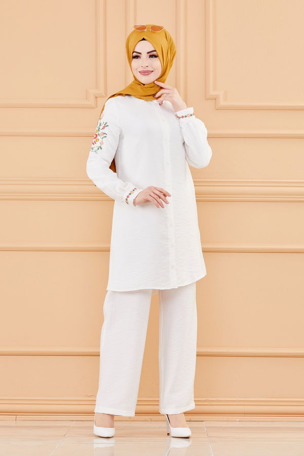 TUNIK PANTOLON Beyaz - 3542