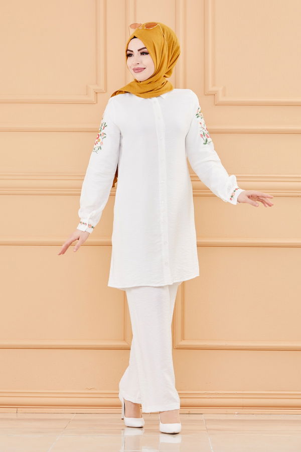 TUNIK PANTOLON Beyaz - 3542