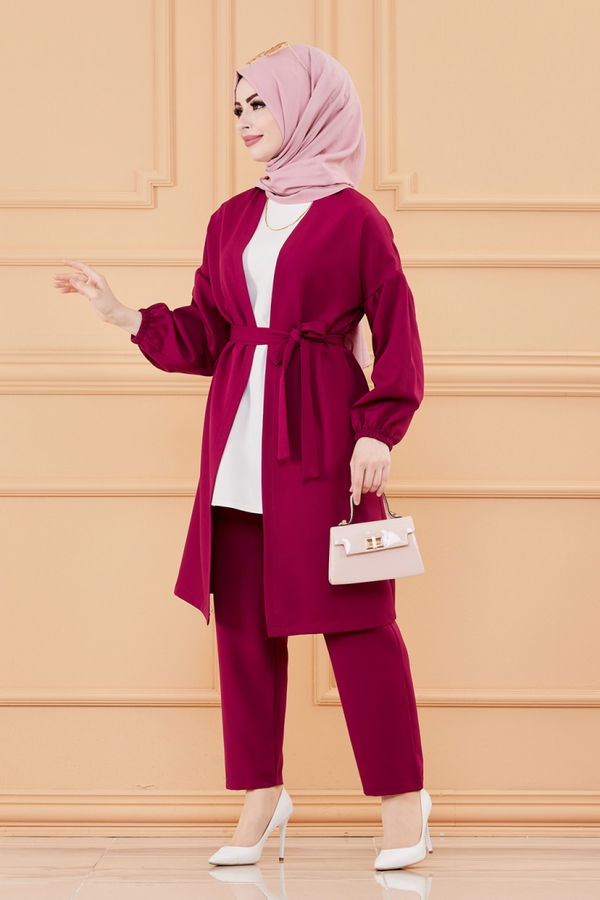 CEKET PANTOLON Mürdüm - 3544