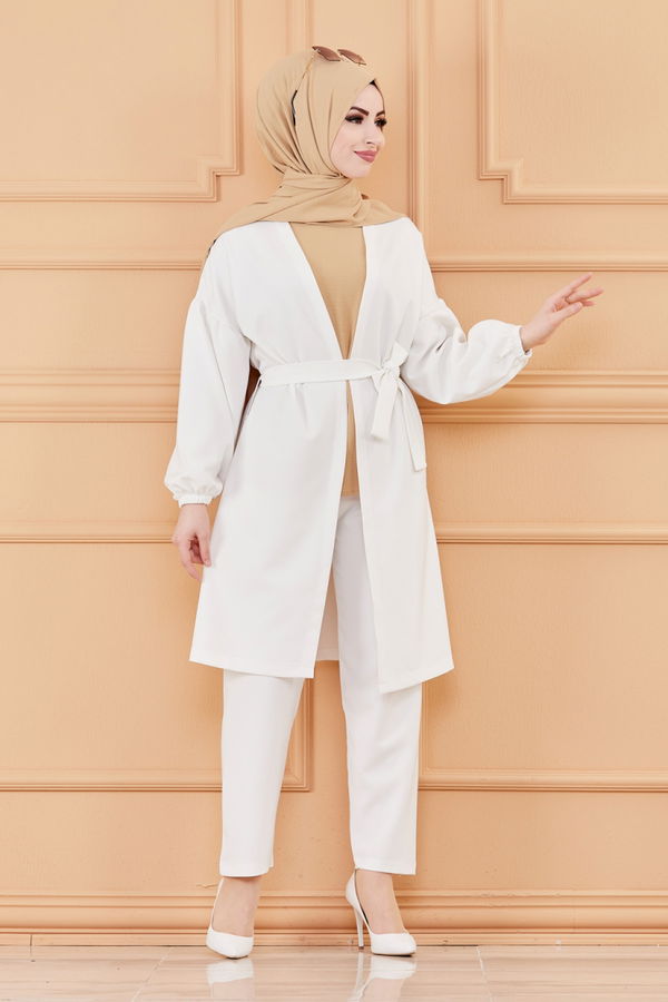 CEKET PANTOLON Beyaz - 3544