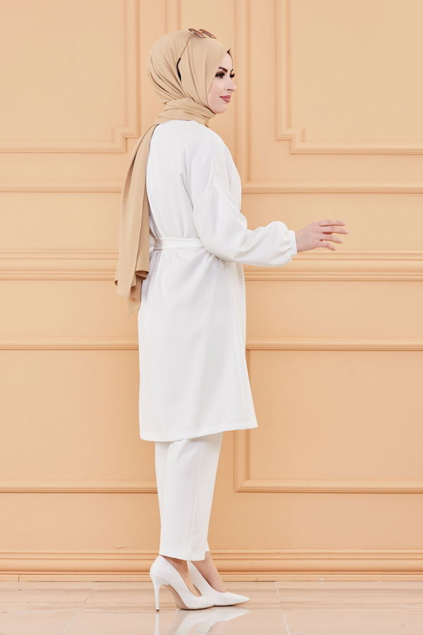 CEKET PANTOLON Beyaz - 3544