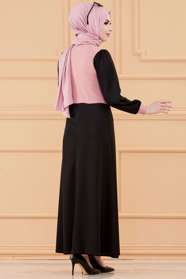 GARNILI ELBISE Pembe - 3508 PEMBE
