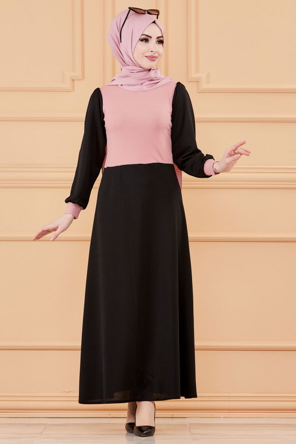 GARNILI ELBISE Pembe - 3508 PEMBE
