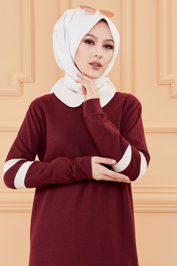 GARNILI ELBISE Bordo - 3080
