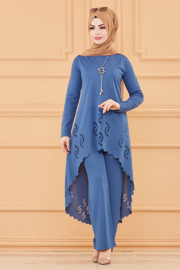 TUNIK PANTOLON Mavi - 3602 MAVİ