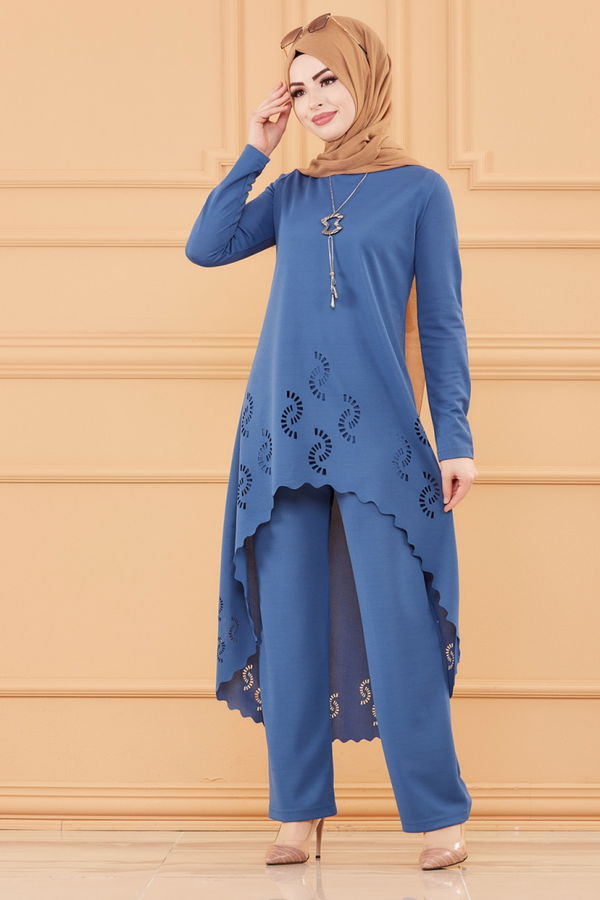 TUNIK PANTOLON Mavi - 3602 MAVİ