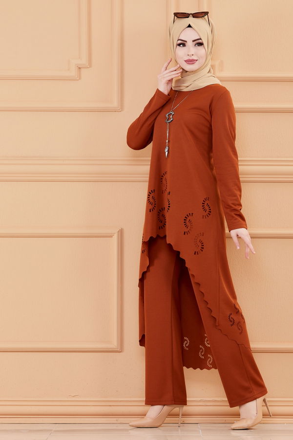 TUNIK PANTOLON Kiremit - 3602 KİREMİT