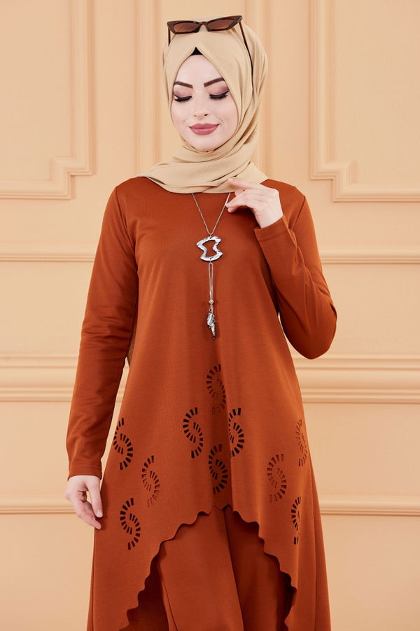 TUNIK PANTOLON Kiremit - 3602 KİREMİT
