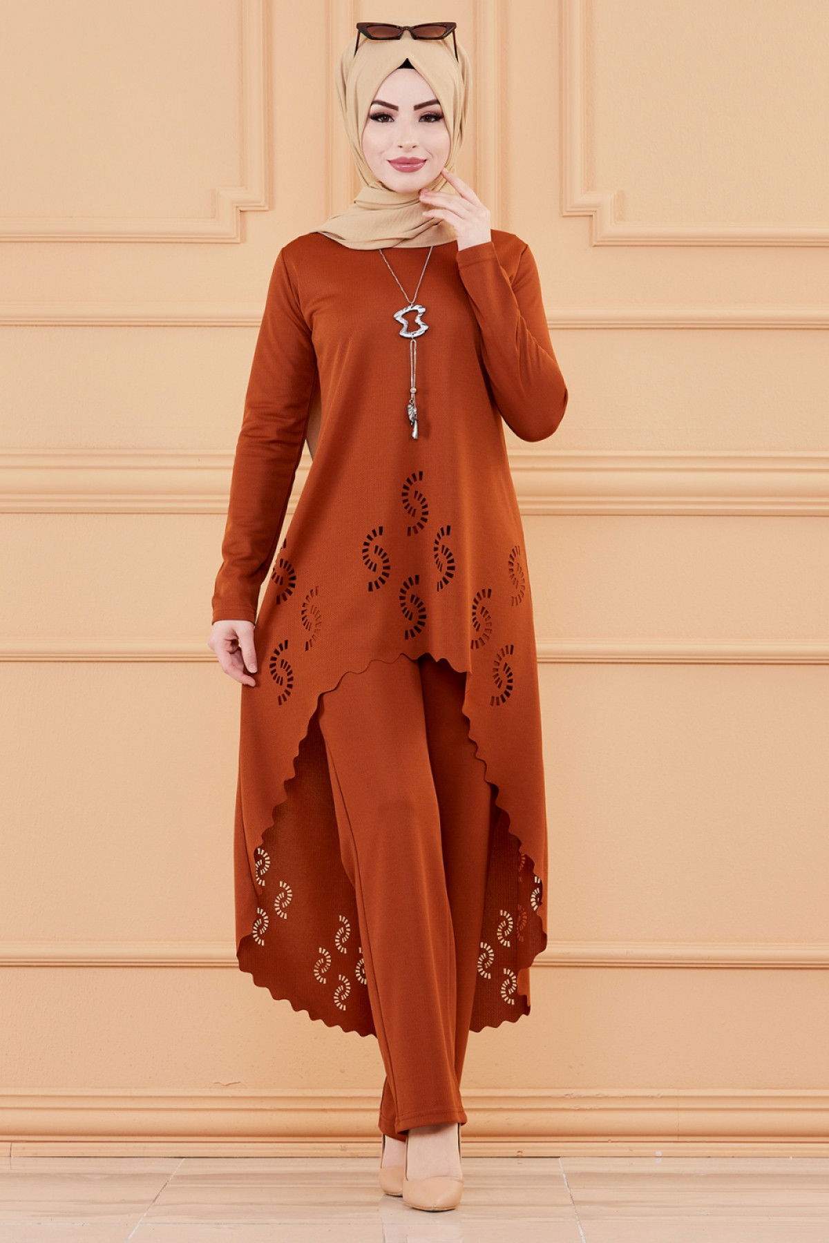 TUNIK PANTOLON Kiremit - 3602 KİREMİT